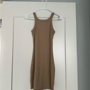 Beige Mini Dress